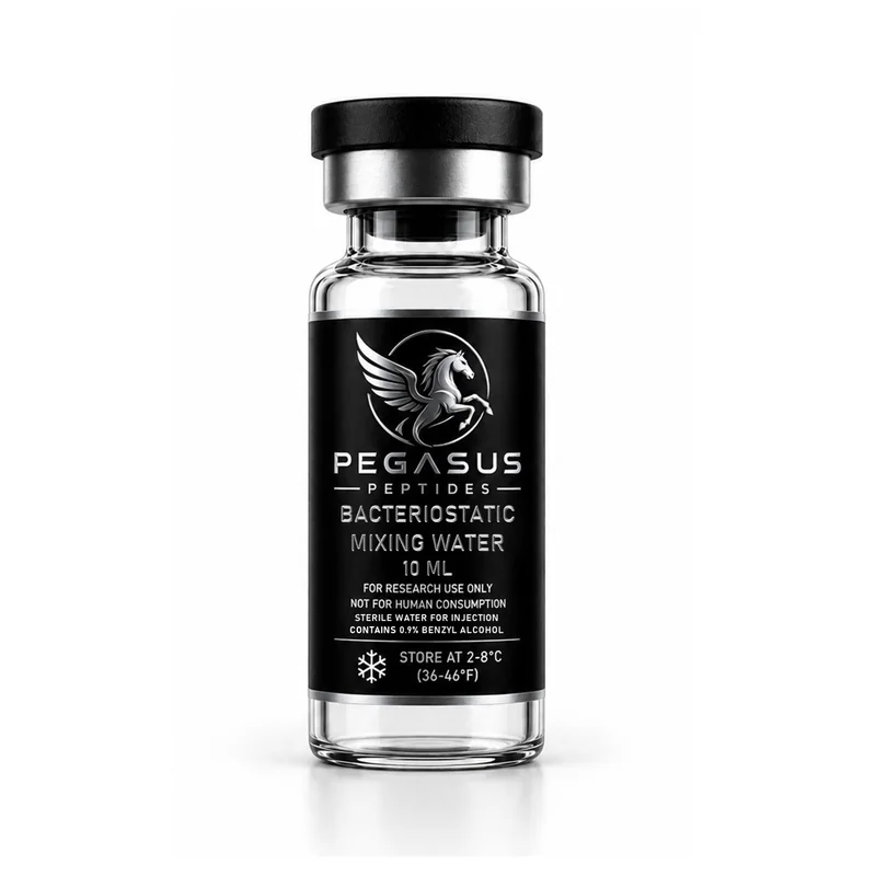 Pegasus Peptides Bacteriostatic Mixing Water 10ml research peptide vial