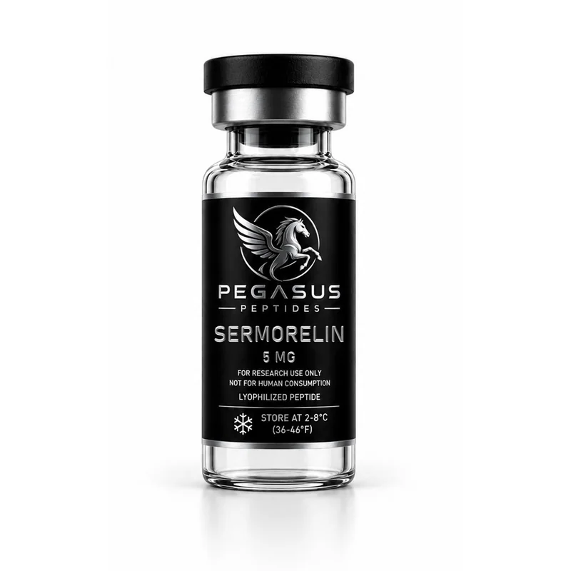 Pegasus Peptides Sermorelin 5mg research peptide vial
